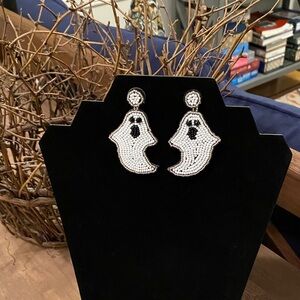 Beaded Ghost Earrings